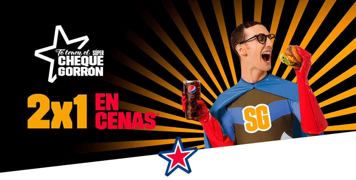 Promoción 2x1 en cenas Descuento en restaurantes para cenas 2x1 Foster´s Hollywood